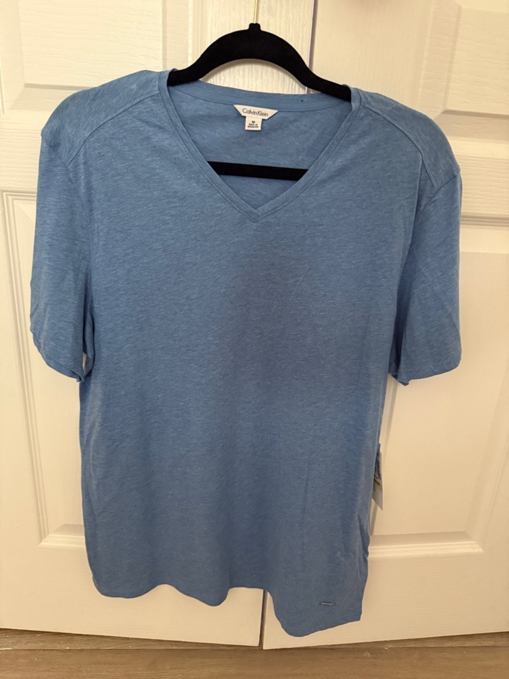 Calvin Klein Sky Blue V-Neck Tee
